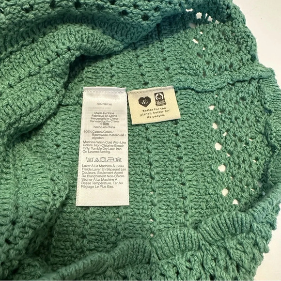Madewell Kellen Women’s Green Crocheted Sweater Tank Size XS - Picture 4 of 6